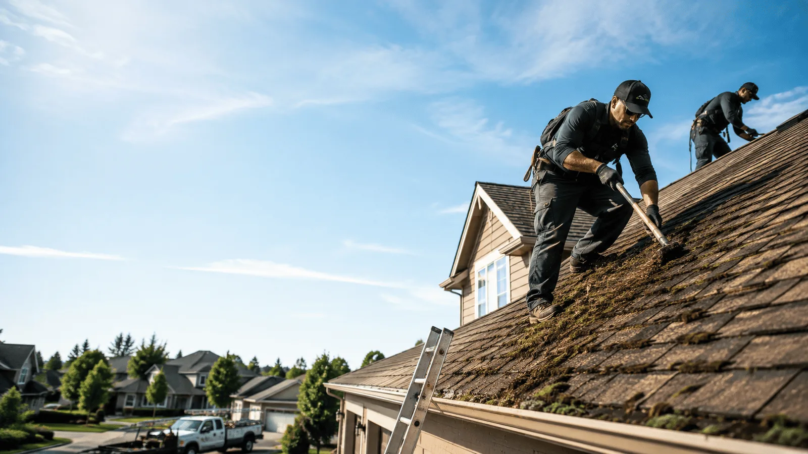 Roof Moss Removal in Saint Helen, MI near me